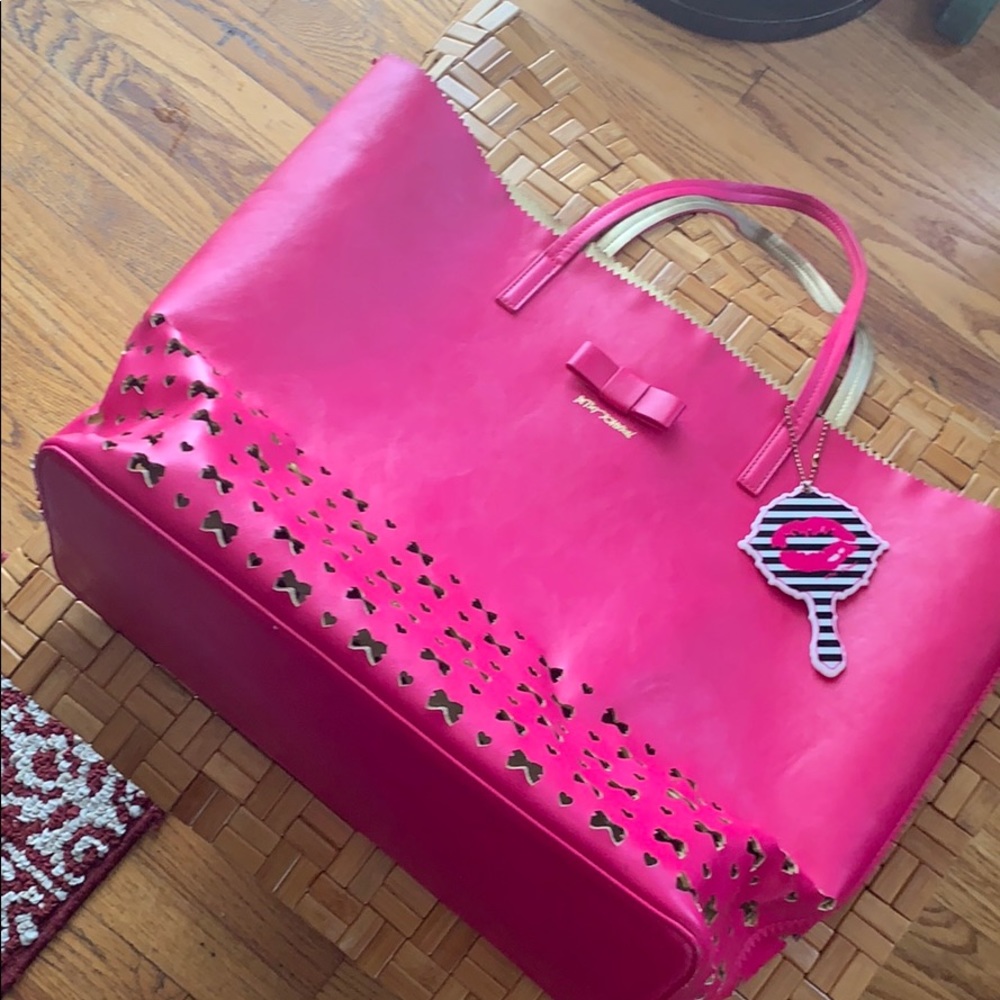 Betsey Johnson Tote with little mirror
